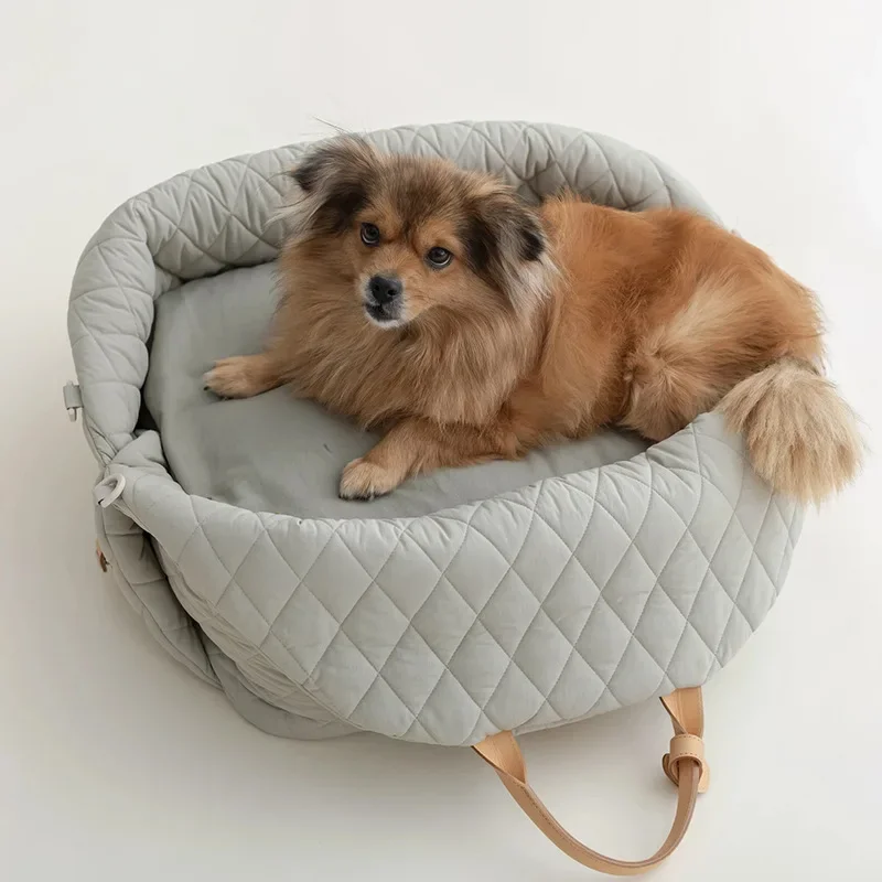 Casual Fashion Luxury Pet Dog Cat Carrying Tote Bag Dog Car Carrier Booster Seat Pet Carriers