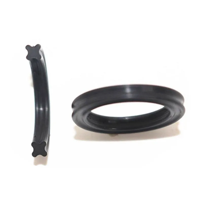 X 링, 4 립 씰 링, 니트릴 고무, 탄성, 유압 실린더, 피스톤, 피스톤로드 용. NBR, CS 1.78mm,ID 2.9 -133.07