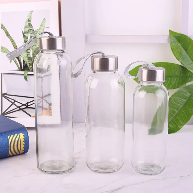 500ml glass Sports Water bottle portable transparent 300ml 420ml water cup advertising glass Drinking Plastic Water bottle cup water bottle sports water bottle glass bottle
