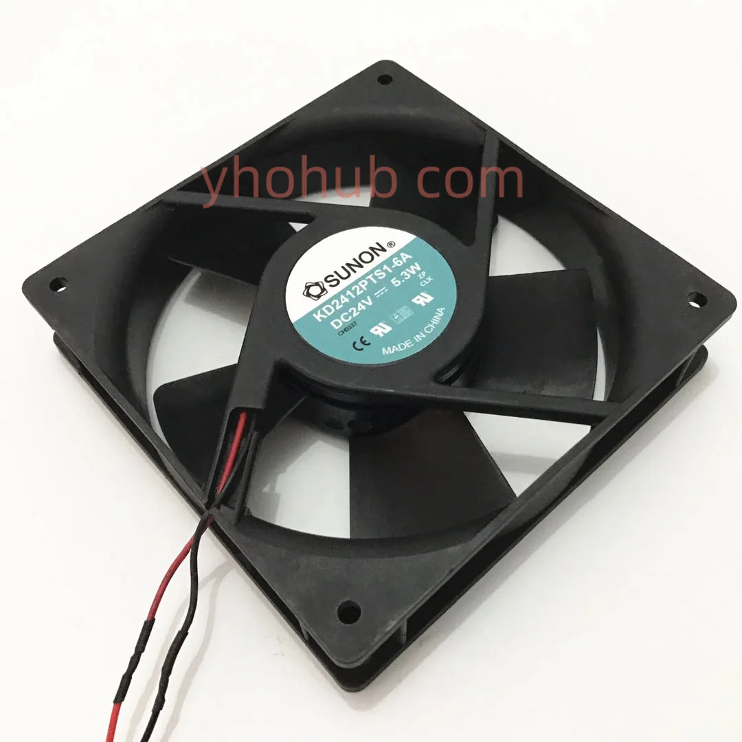 Sunon KD2412PTS1-6A dc 24v 5.3w 2-wire 120x120x25mm