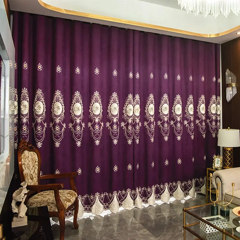 Living Room Royal Blue Curtains Free Global Delivery