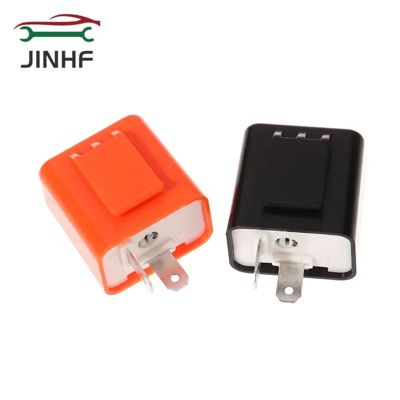 

2 Pin LED Flasher Relay 12V Adjustable Frequency of Turn Signals Blinker Indicator Relays For Motorcycle Motorbike Accessories