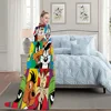 Cartoon Cute Blanket Plush Nap Sofa rug for Living L-LooneyS Room Warm Office T-Tunes Bedroom Birthday Home Travel Kid Gifts 5