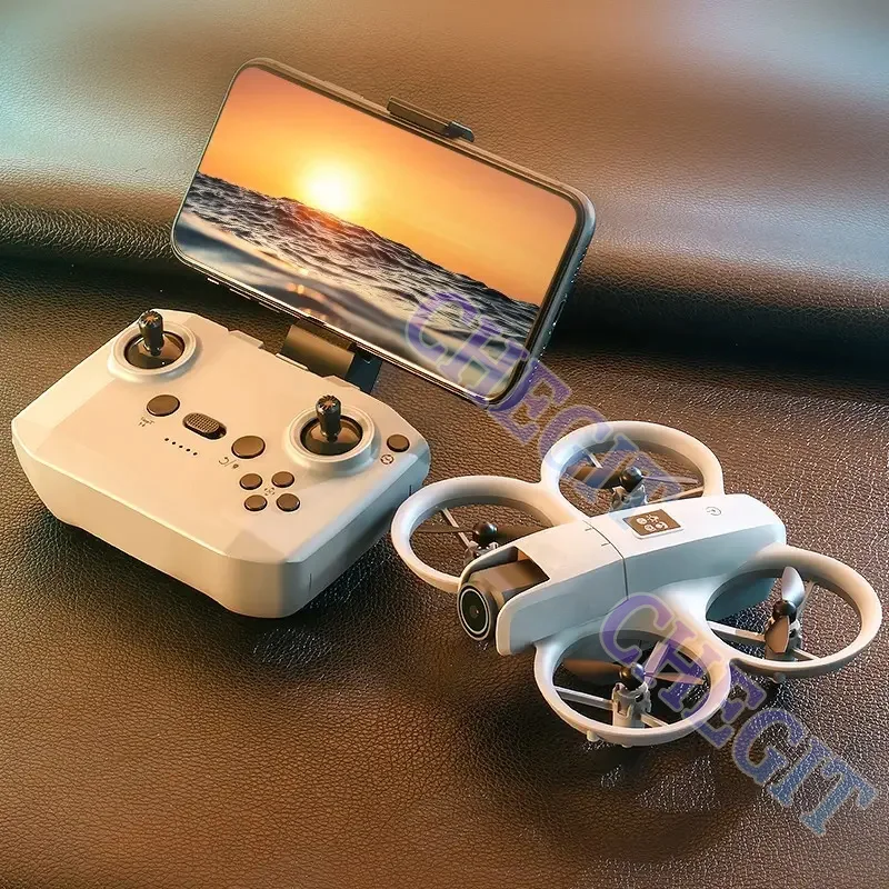 2025New Mini Drone 8k HD Camera ESC Aerial Drone Air Pressure Fixed Height Pocket Obstacle WiFi Light Flow Quadcopter Tarmac