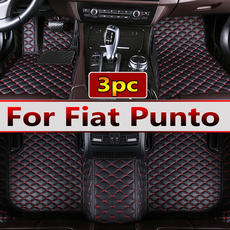 

Custom Made Leather Car Floor Mats For Fiat Punto 2007 2008 2009 2010 2011 2012 2013 Carpets Rugs Foot Pads Accessories