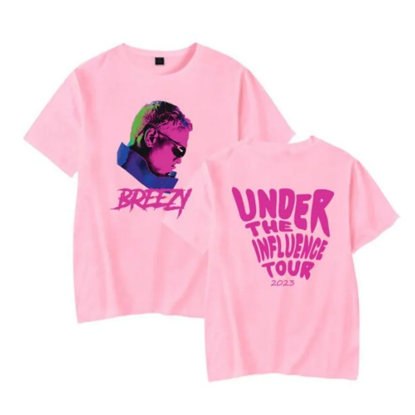 akademisk Termisk titel Breezy Under The Influence Tour 2023 Chris Brown Merch T Shirt Women Men  Summer Crewneck Short Sleeve Funny Tshirt Graphic Tees - T-shirts -  AliExpress