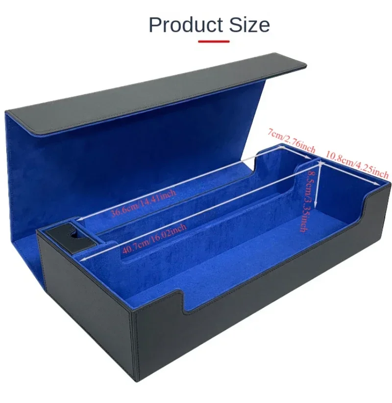 Trading Card Storage Box Pu Leather Magnetic Deck Case_voghion.com