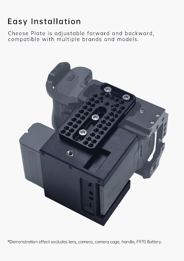 camera rabbit cage np f970 battery expanded power supply built-in camera radiato
