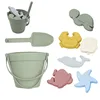 Summer Beach Bucket Toy Water and Sand Playing Toys Soft Silicon Sand Set Beach Game Parent-Children Interactive Tools 4-6 Years 2