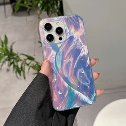 Sparkling Starry Gradient Glitter Phone Case - Shockproof Back Cover for iPhone 16 Pro Max (3)