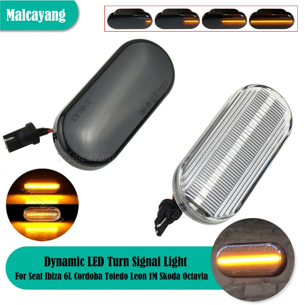 Per Volkswagen Vw Bora Golf 3 4 Passat 3Bg Polo Sb6 Seat Ibiza Leon Skoda Ford Led Dynamic Side Marker Lamp