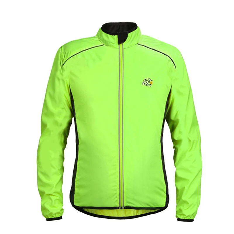 Men's Cycling Ultralight Reflective Waterproof Windproof Jacket MTB Road Bike Long Bicycle Clothing Windbreaker Coat Jersey