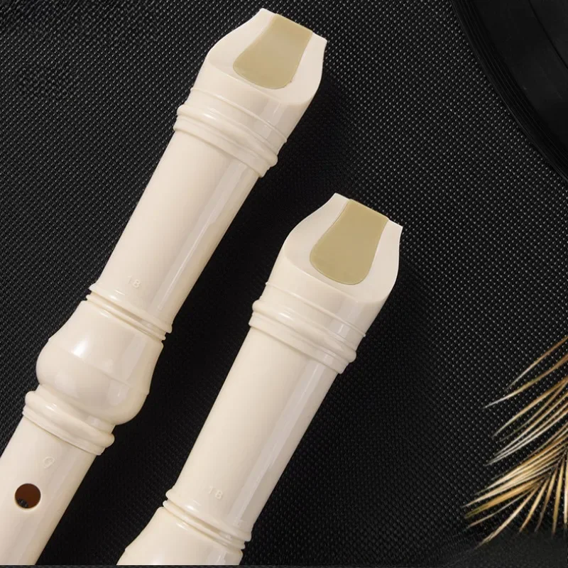 ABS Resin Clarinet Flute Beginner Play Sound Therapy Treble 8 Holes C Key Recorder Healing Yoga Meditation Orff Instruments