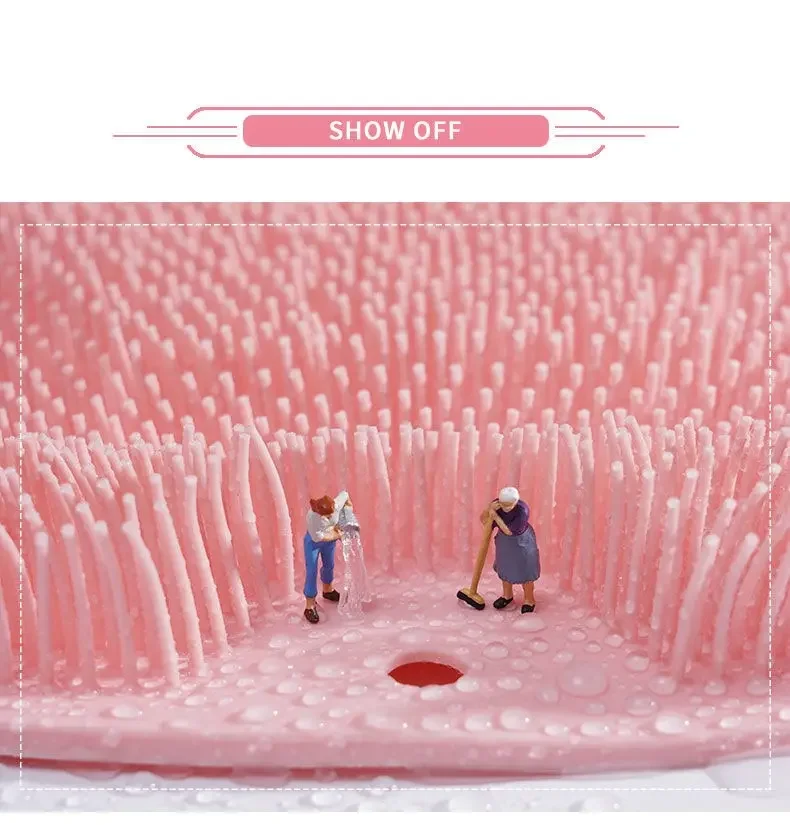 Description Picture 3 of itemMultifunctional Back Rubbing Artifact Bath Brush Non-Slip Mat Suction Cup Rubbing Back Silicone Bath Massage Foot Rubbing Mat