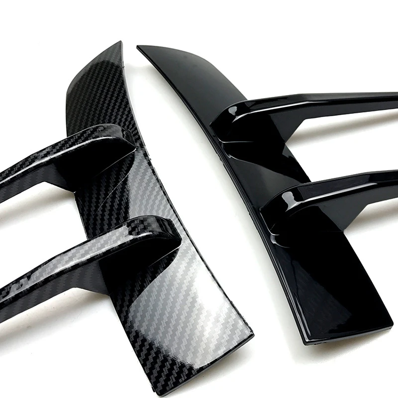 Car Bumper Spoiler: 2Pcs Car Front Rear Bumper Side Air Vent Splitter Spoiler Canard