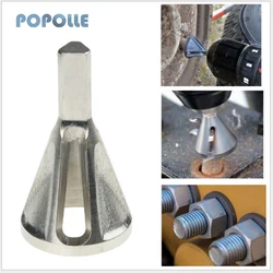Outil de chanfreinage externe en acier inoxydable, pour le perçage et l'ébavurage du métal, poignée hexagonale, 1 pièce 