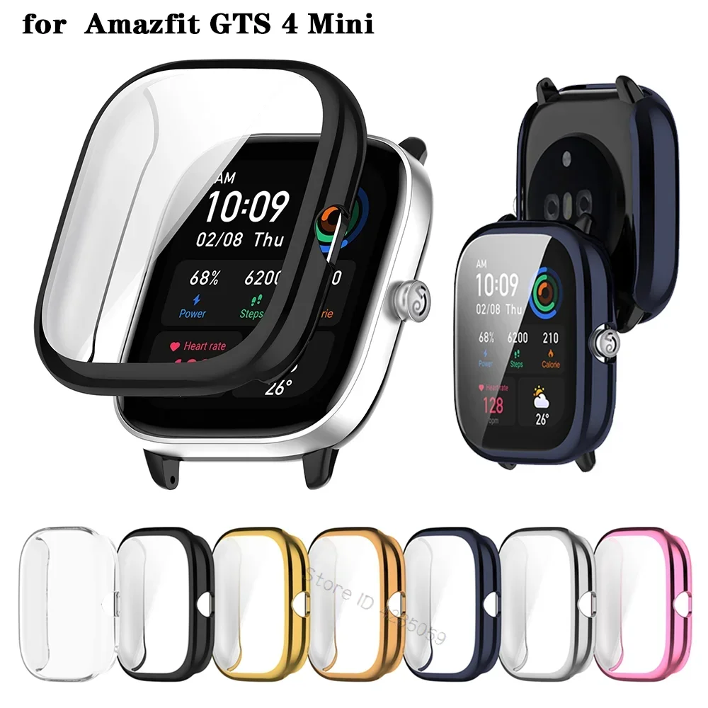 Protective Cover For Huami Amazfit GTS 4 Mini Screen Protector