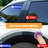 Car Plastic Restorer Crystal Clear Auto Interior Leather & Panel Renewal Wax Coating Agent Back To Black Gloss Car Wax Polish 6