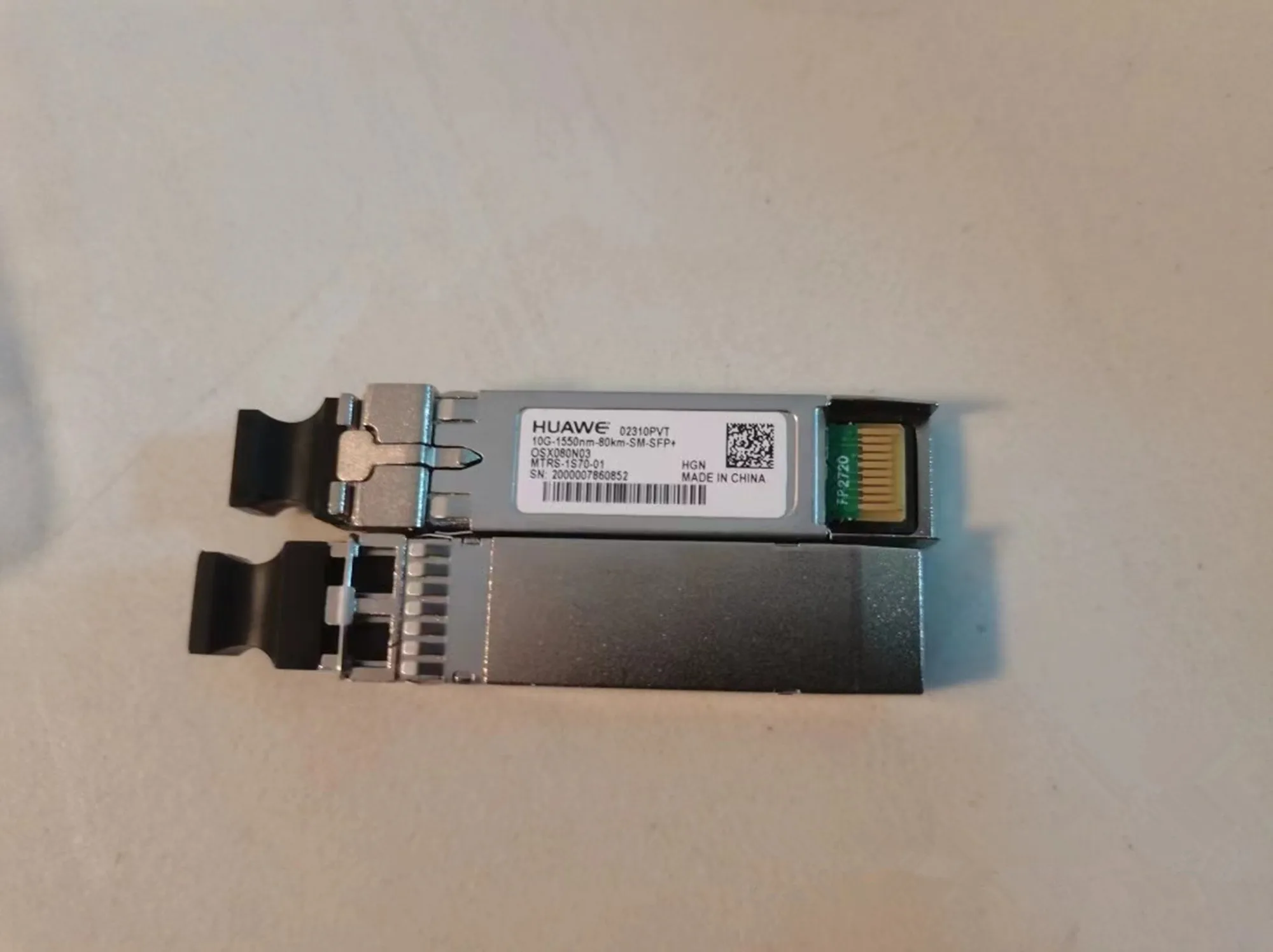 HUA-WEI 10GB SFP 80KM Optical Transceiver Module 02310PVU 02310PVT 10G-1550NM-80KM-SM-SFP+/HUAWEI 80KM Switch Network original compatible finisar brocade tx2 10g zr x2 10gbase zr 1550nm 80km reach optical transceiver module