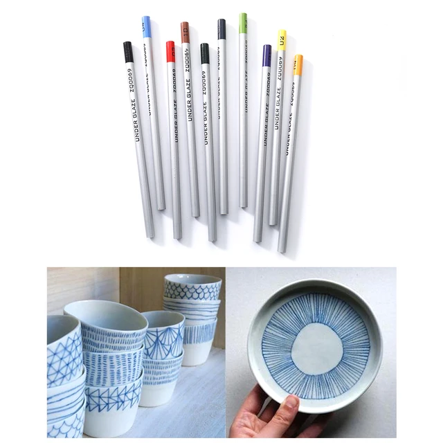 2Pcs Underglaze Pencils, Underglaze Pencils for Pottery,Underglaze