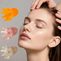 1 pièce Peigne pieuvre en résine, masseur de tête mignon, outil de soin des cheveux, de raclage des méridiens, de massage du cuir chevelu, d'acupuncture, de SPA, Gua Sha et de massage santé 1