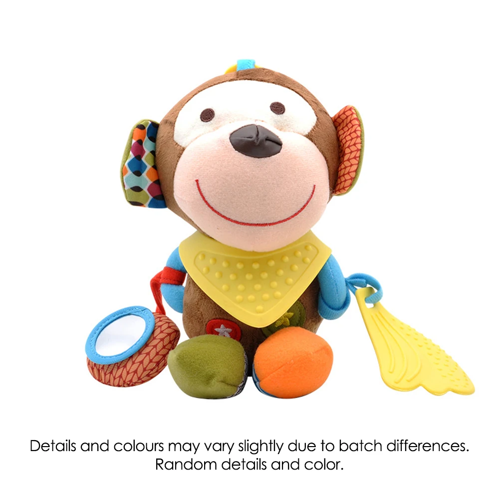 1 Uds. De juguetes para bebés, muñecos de peluche suaves Kawaii, cochecitos de animales, juguetes colgantes para recién nacidos, niños y niñas, regalo de cumpleaños para niños pequeños