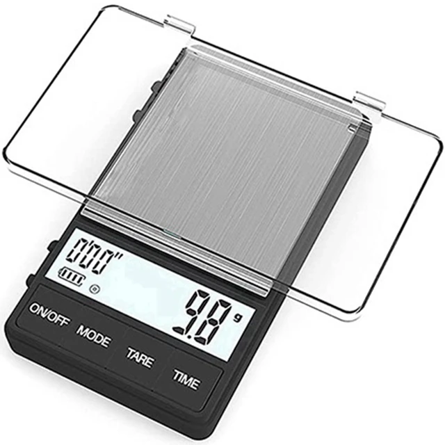 Small Thin Travel Espresso Scale Mini Digital Scale Ounce Stainless Steel Pocket  Food Scale With Timer