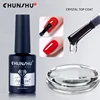 CHUNSHU Super Shine Top Coat UV Gel Nail Polish 10ML Soak Off No Wipe Matte Top Gel Upgraded Stain/Oil Resitant Nail Art 1