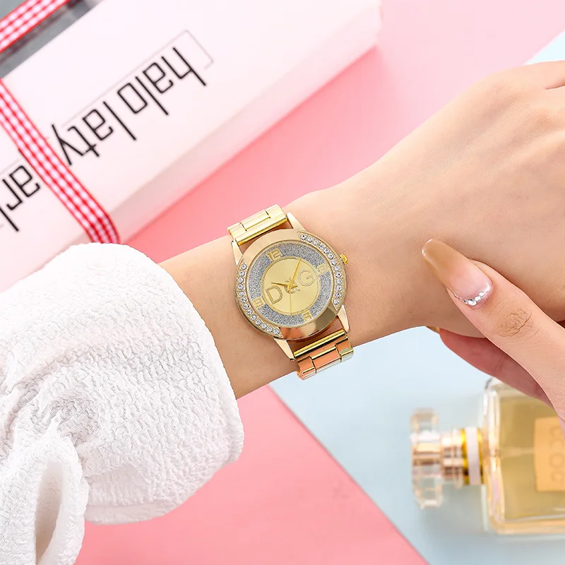 

Hot Sale 2023 Fashion DQG Watches For Women Brand High Quality Watch Alloy Diamond simple Ladies Watch Women's Luxury Quartz
