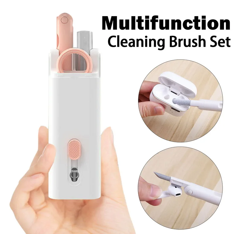 7-in-1-Reinigungsbürsten-Set für Computertastaturen, Reinigungsstift für Kopfhörer, Reinigungswerkzeuge für Headsets, Reiniger, Tastenkappen-Abzieher-Set_voghion.com