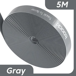 Toocki Cable Organizer and Wire Winder: USB Cable Management Protector and Earphone Mouse Cord Ties (5M  Gray)