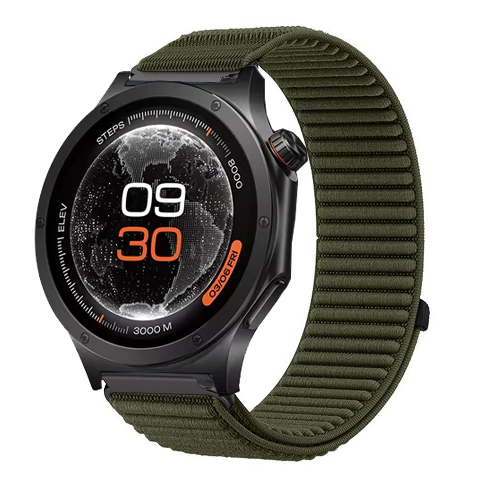 Enhanced Sport Nylon Loop Band - Premium Smartwatch Accessory Bracelet, 22mm Watch Strap