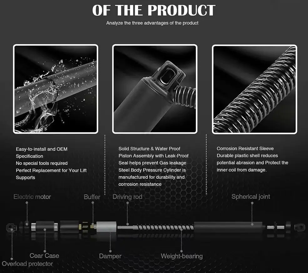 현대 쿠스토 2021 전동 스트럿 RH 파워 리프트게이트 스트럿, LH 테일게이트 가스 스프링 스트럿, OEM:81831O3100 81841O3100