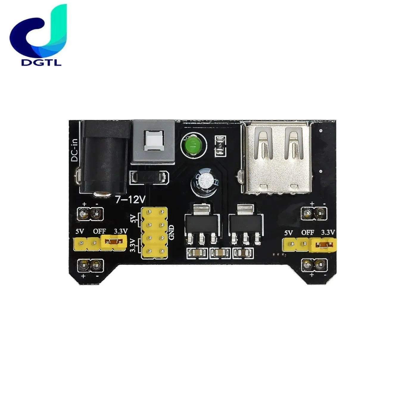 mb-102 브레드보드 전원 공급 장치 모듈/mb102 흰색 브레드보드 전용 전원 모듈 양방향 3.3V 5V MB-102 솔더리스 빵 보드