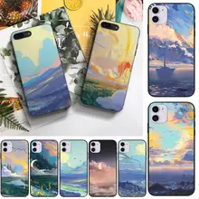 

Two-dimensional Animation Field Phone Case Fundas Shell Cover For Iphone 6 6s 7 8 Plus Xr X Xs 11 12 13 Mini Pro Max