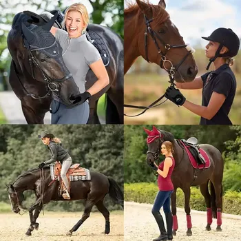 Breathable Lightweight Equestrian Riding Gloves 3