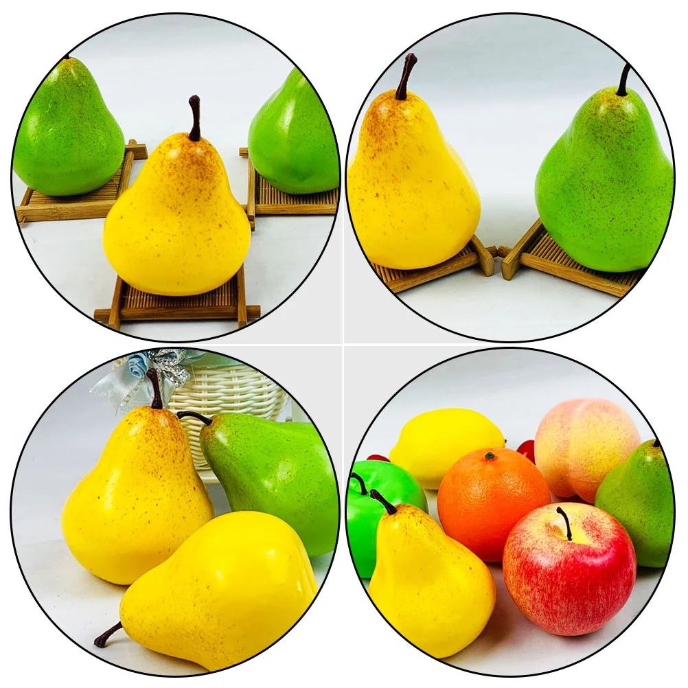 Simulation Pear Artificial Fruit Model Photography Props Lightweight Foam Material Shop Window Adornment Festive artificial fruits and vegetables