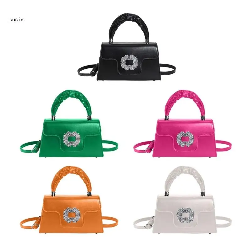 

X7YA Trendy Handbag Crossbody Bag PU Satchel Convenient Sling Shoulder Bags for Travel Enthusiasts and Sports Lovers