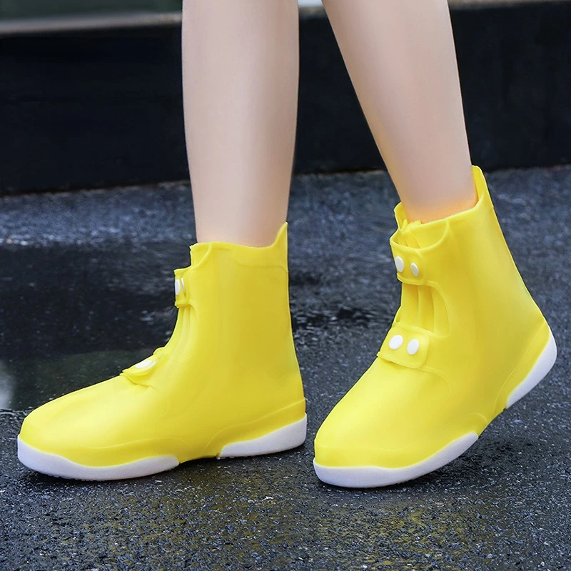 2023 Women Men Waterproof Shoes Covers Silicone Unisex Shoes Protectors Rain Boots For Indoor Outdoor