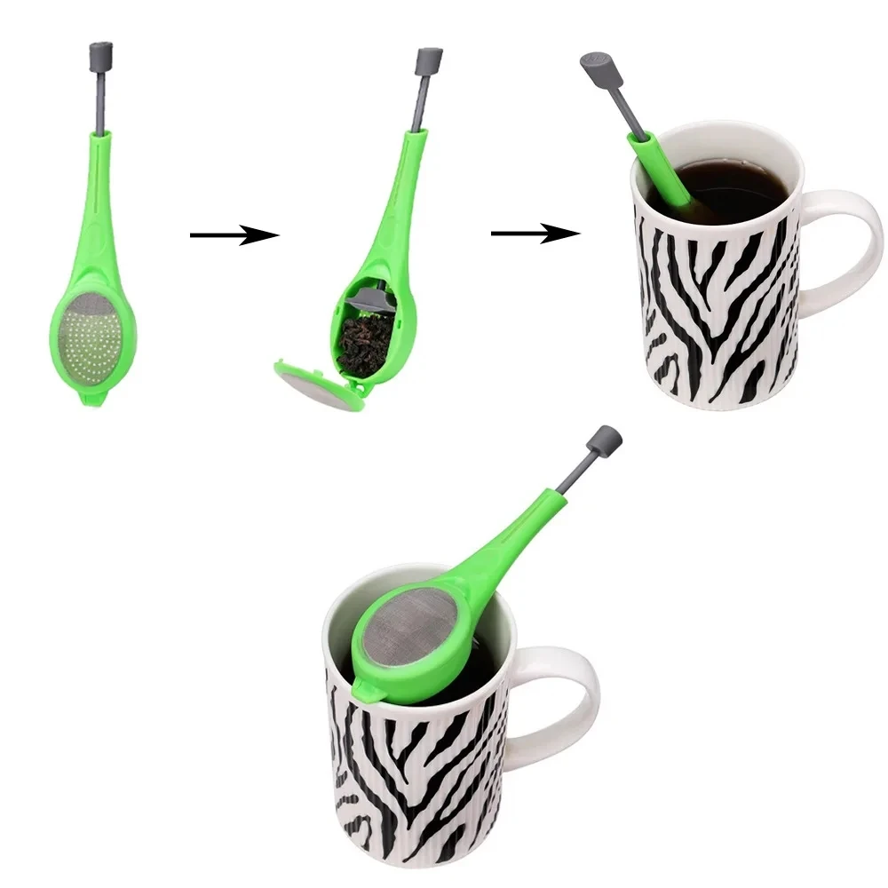 Deluxe Reusable Tea & Coffee Infuser with Built-in Plunger
