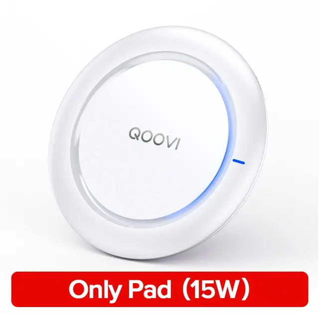 Universal 15W Fast Wireless Charging Pad with USB Qi Technology