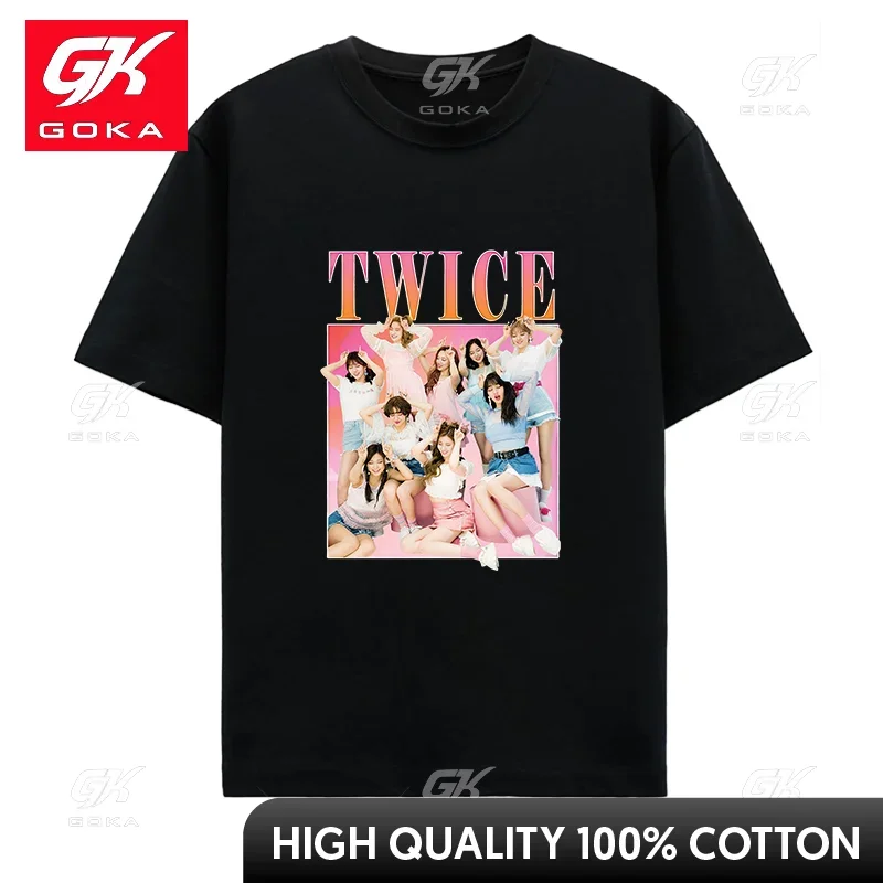 thumbnail image 1 of Camiseta de estilo coreano Kpop para hombre y mujer, ropa de calle Harajuku, camisetas de algodón de hip hop, ropa estética vintage, camisetas unisex, 1 of 7