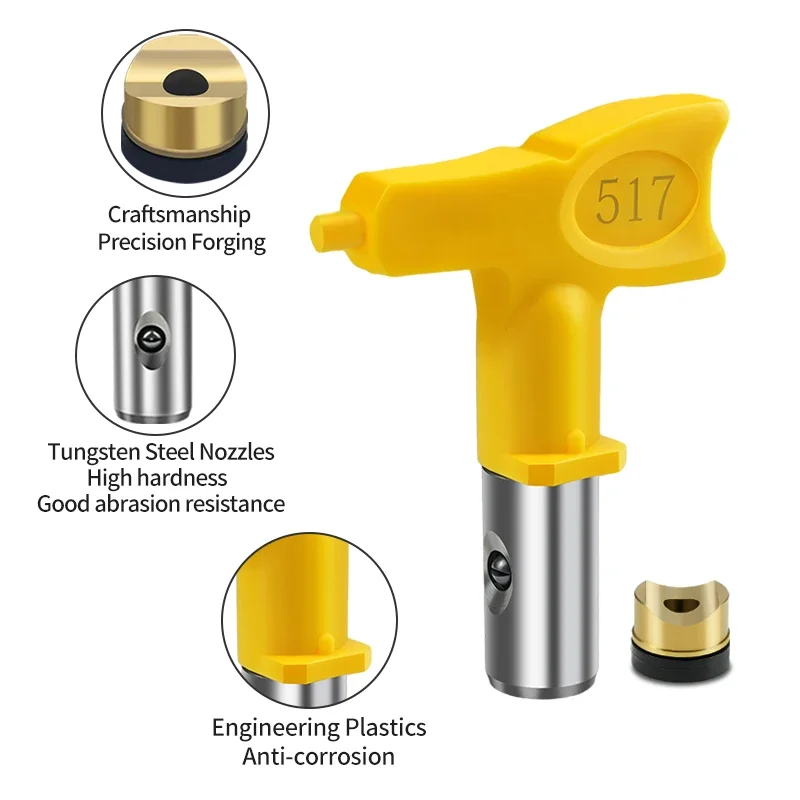Low Pressure 1-6 Series Airless Tips Nozzle Titan Wagner Airless Paint Spray Sprayer Pating Tools Paint Spray Guns