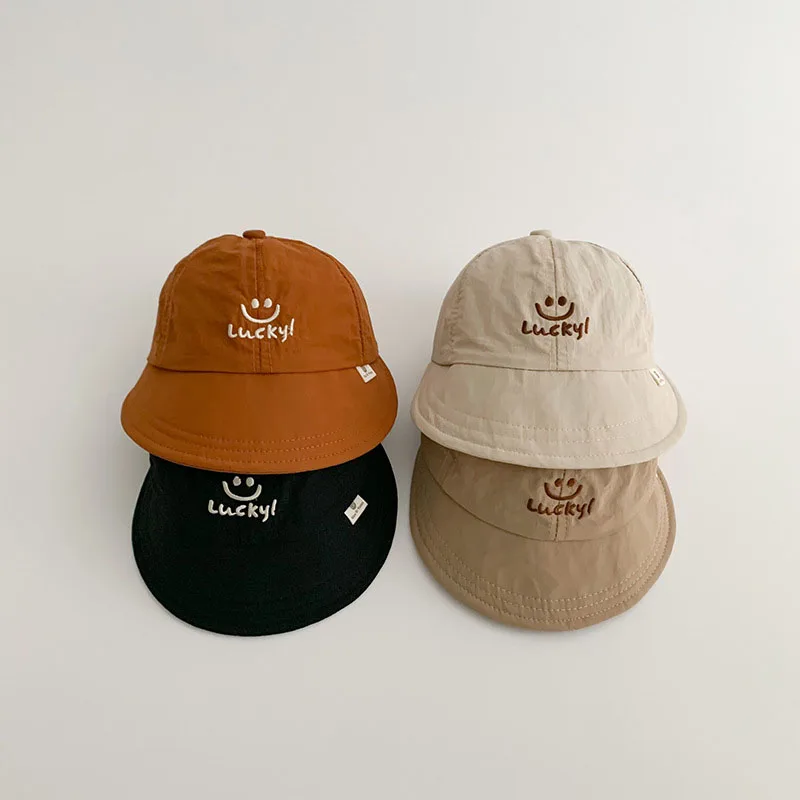 

Fashion Baby Sun Hat Korea Style Quick Drying Big Brim Fisherman Cap Sun Protection Caps Summer Sun Hat For Boys Girls