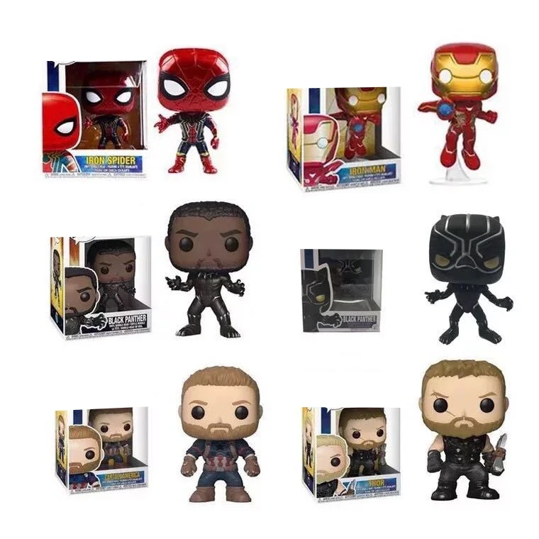 Avengers Infinity War Endgame Supereroe Spiderman Iron Man Statue Action Figurine Desk Collectible Anime Model Toys Figures Gift