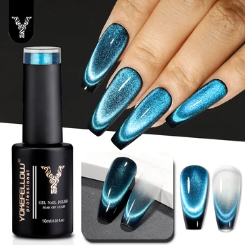 YOKEFELLOW 2024 New Dreamland Cat Eye Gel Smalto per unghie 10ml Dual Gloss Dreamland Colore Soak Off Cat Magnetico UV Gel Vernice FAI DA TE 1