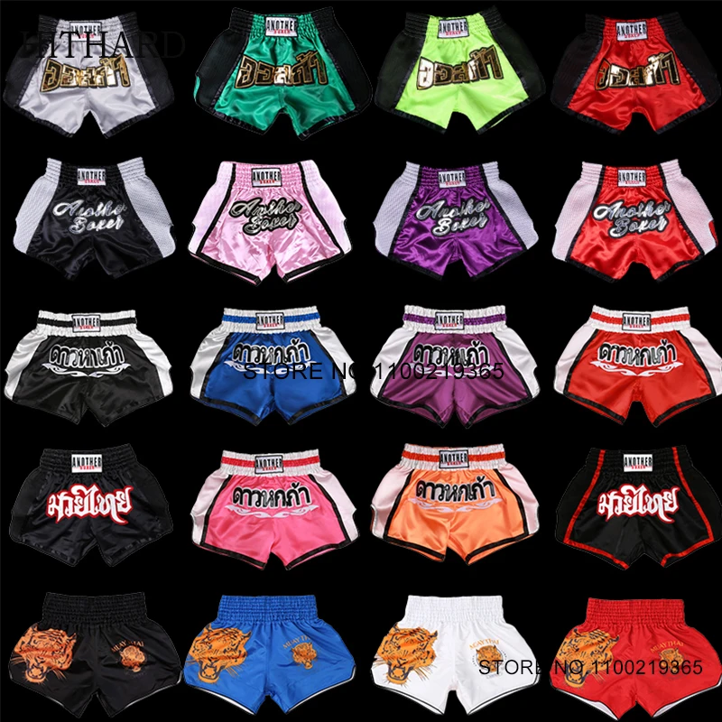 Muay Thai Boxing Shorts for Adults Kids Grappling Training