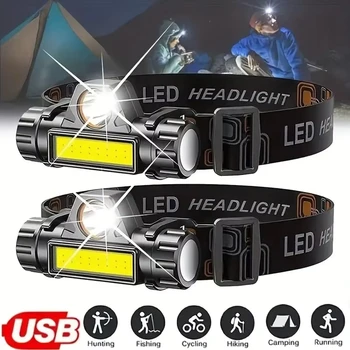 XP-G Q5 & COB LED Rechargeable Headlamp 1