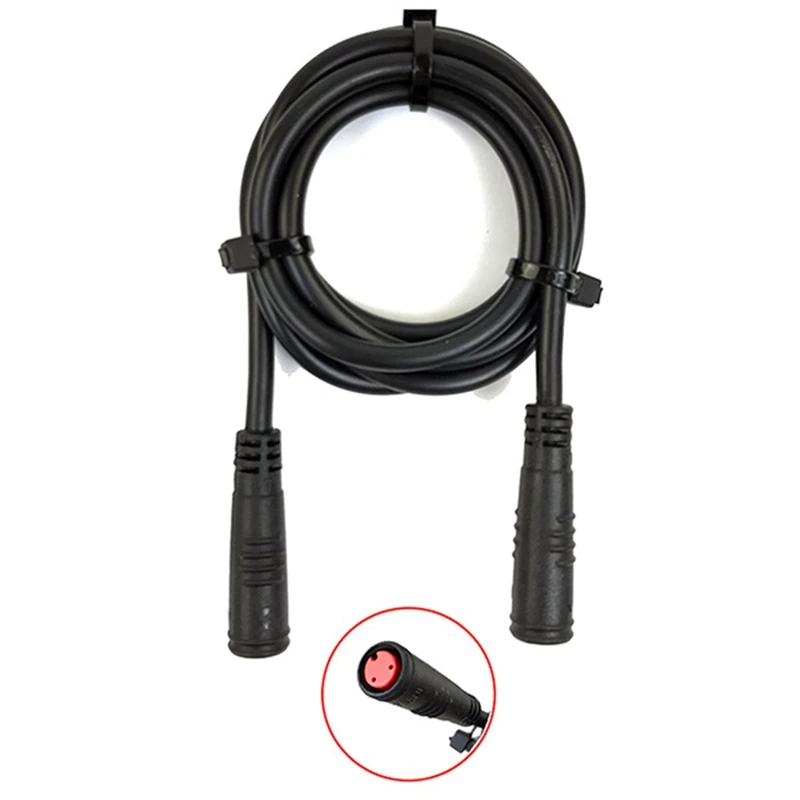 

Electric Bike Extension Cord Connector 2 Pin Female To Female Waterproof Cable Product Size: 80Cm Length Refit Accessories