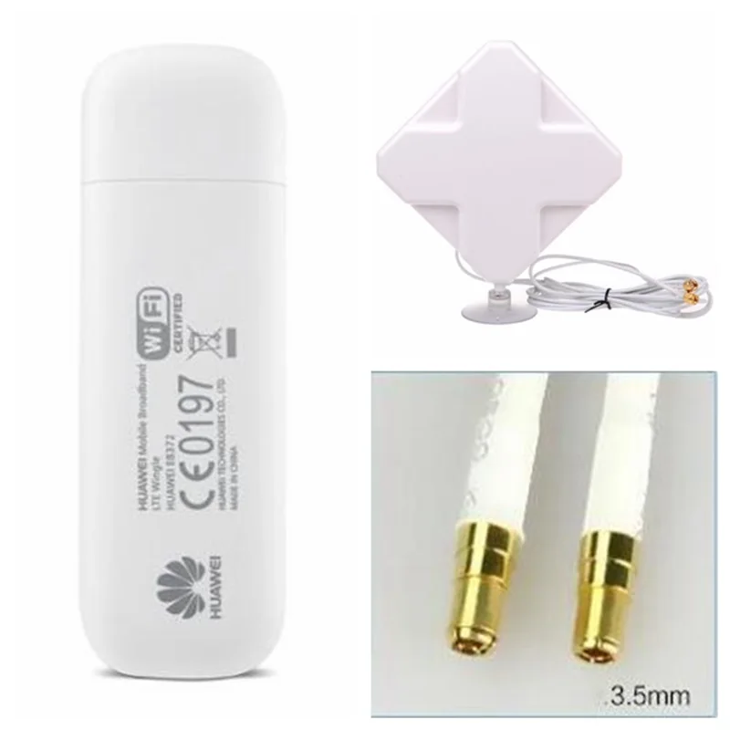 

E8372 E8372h-155 LTE WiFi Modem plus 35dbi 4g antenna 150Mbps LTE Wifi router